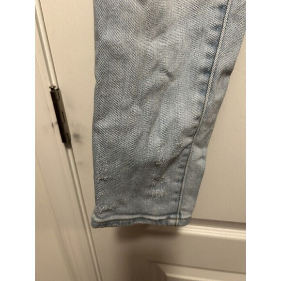 Kancan Signature Jeans Kurvy Mid-rise Ankle Skinny Size 27 Distressed Light Wash - Picture 14 of 16